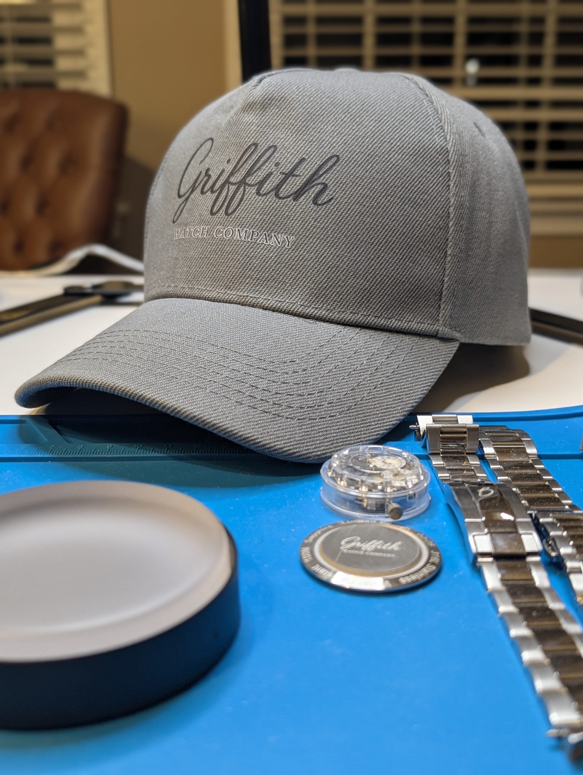 Griffith Watch Company Gray Logo Hat image 1